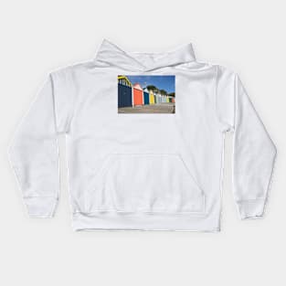 line of boat sheds Kids Hoodie